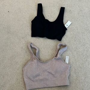 Ribbed lightly lined bra XS